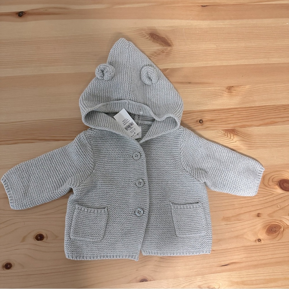 Baby Gap Knit Hooded Sweater 0-3m